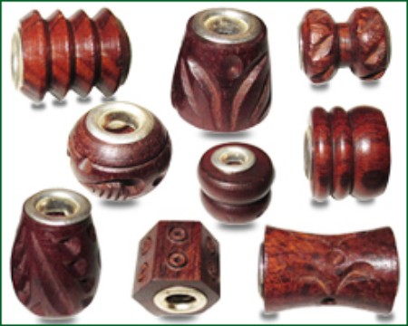 Picture for category large hole fancy wood beads