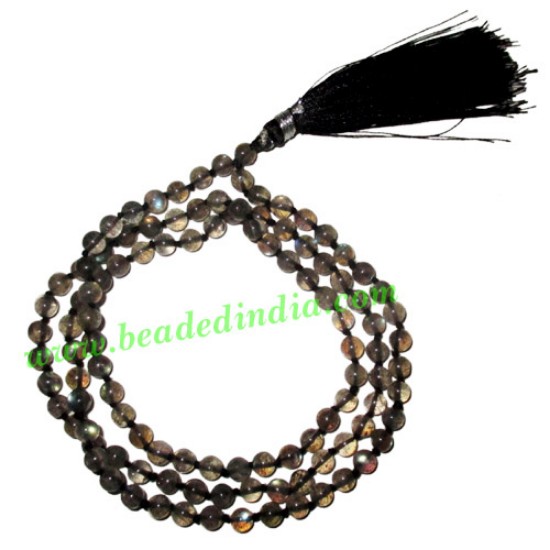 Picture of Labradorite 4mm round prayer beads mala of 108 beads