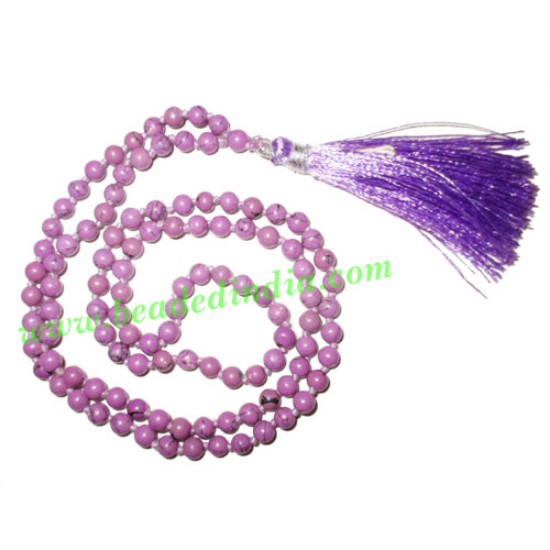 Picture of Sugilite 4mm round prayer beads mala of 108 beads