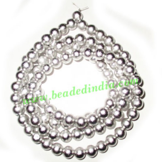 Picture of Parad Mercury Japa Mala, necklace 6mm 108+1 beads.