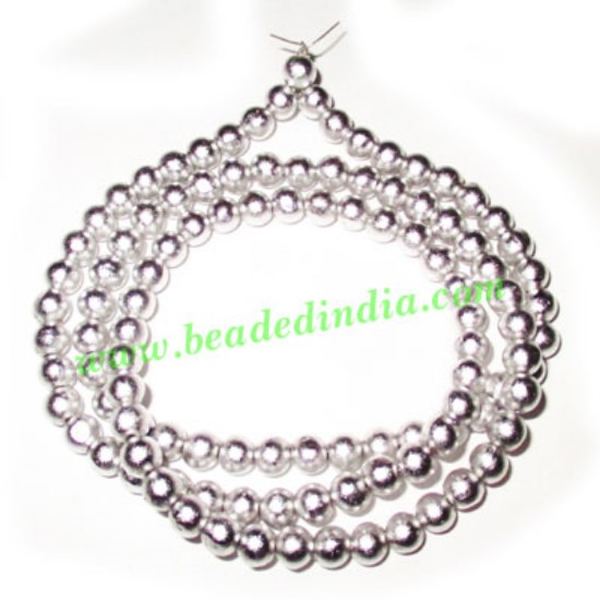 Picture of Parad Mercury Japa Mala, necklace 7mm 108+1 beads.