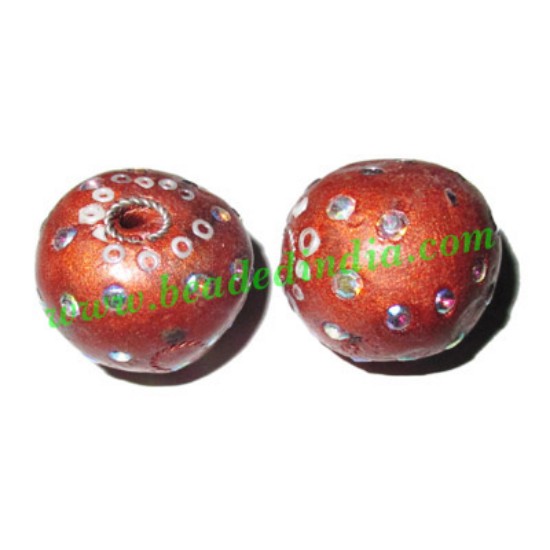 Picture of Kashmiri Beads (lakh beads, bollywood beads), size 23mm