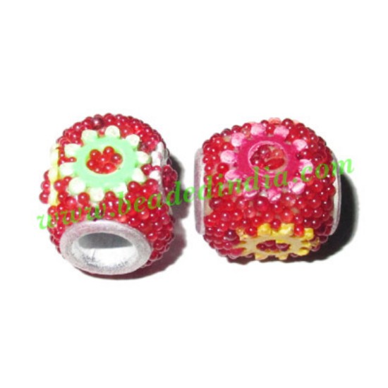 Picture of Kashmiri Beads (lakh beads, bollywood beads), size 10x12mm