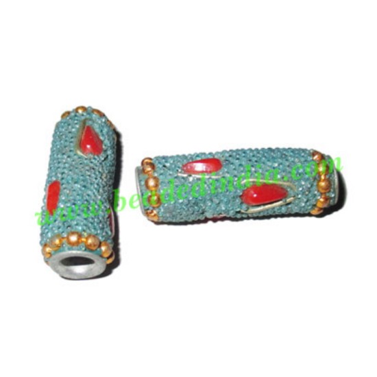 Picture of Kashmiri Beads (lakh beads, bollywood beads), size 10x28mm