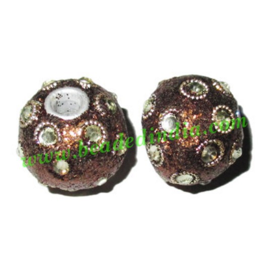 Picture of Kashmiri Beads (lakh beads, bollywood beads), size 17x19mm