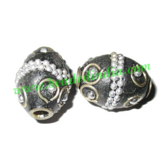 Picture of Kashmiri Beads (lakh beads, bollywood beads), size 14x20mm