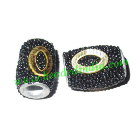 Picture of Kashmiri Beads (lakh beads, bollywood beads), size 10x14mm