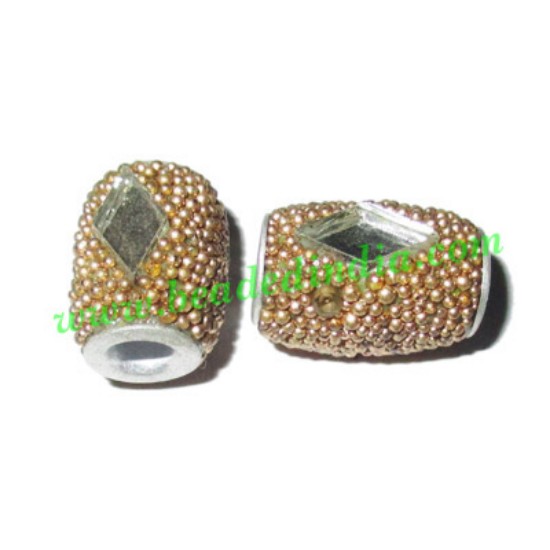Picture of Kashmiri Beads (lakh beads, bollywood beads), size 10x14mm