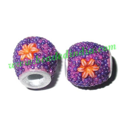 Picture of Kashmiri Beads (lakh beads, bollywood beads), size 10x11mm