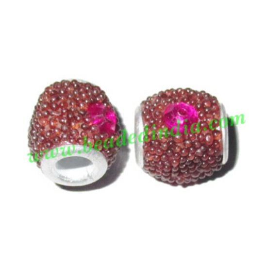 Picture of Kashmiri Beads (lakh beads, bollywood beads), size 9x11mm