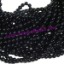Picture of Blackstone 4mm round semi precious gemstone beads.
