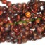 Picture of Red Tiger Eye 8mm round semi precious gemstone beads.