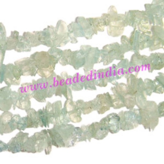 Picture of Aquamarine Dyed semi precious chips uncut