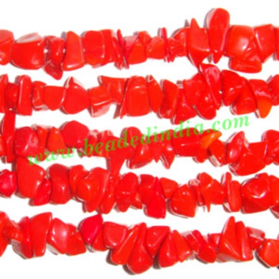 Picture of Red Stone semi precious chips uncut