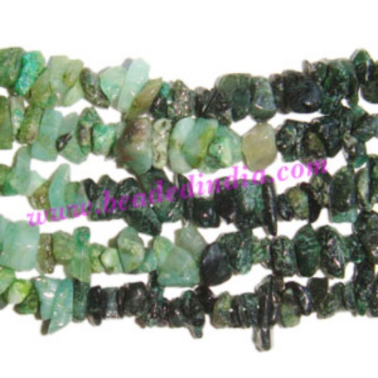 Picture of Shaded Emerald semi precious chips uncut