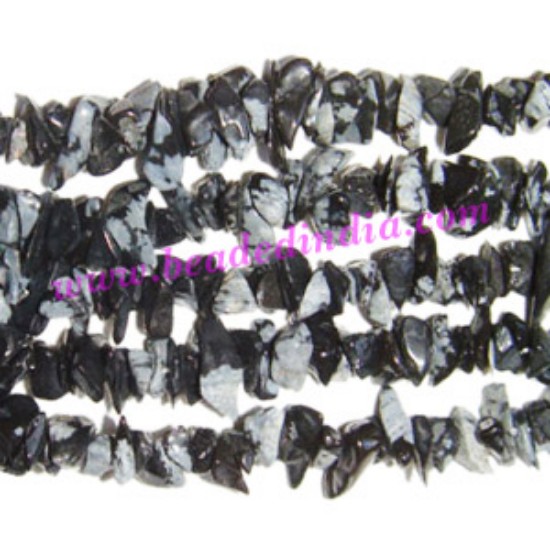Picture of Obsidian semi precious chips uncut