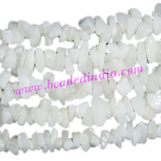 Picture of White Agate semi precious chips uncut