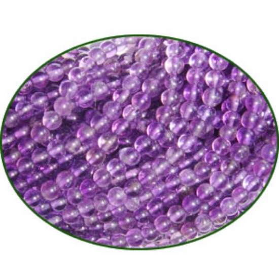 Picture of Fine Quality Amethyst Plain Round, size: 3mm
