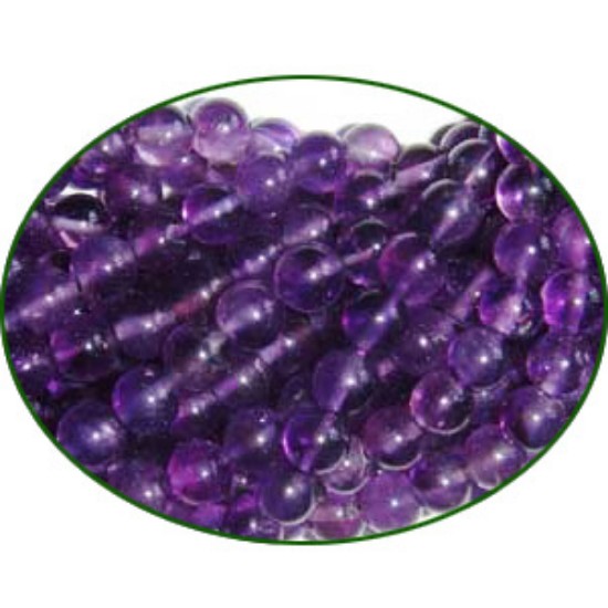 Picture of Fine Quality Amethyst Plain Round, size: 5mm