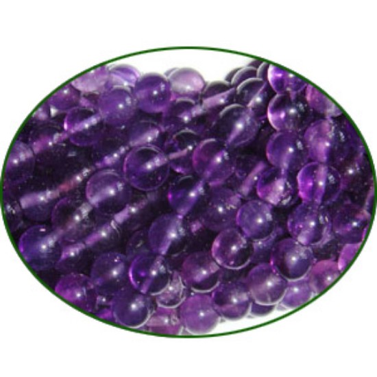 Picture of Fine Quality Amethyst Plain Round, size: 6mm