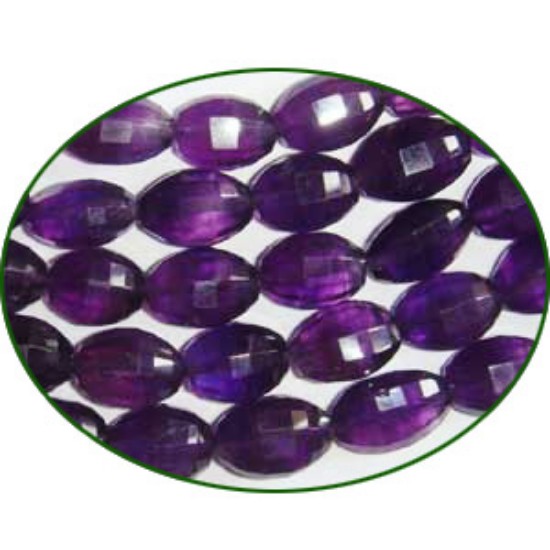 Picture of Fine Quality Amethyst Faceted Oval, size: 7x9mm to 9x12mm