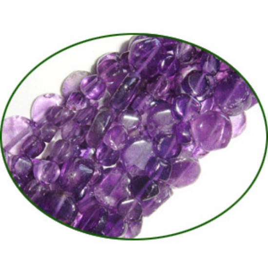 Picture of Fine Quality Amethyst Plain Coin, size: 5mm to 7mm