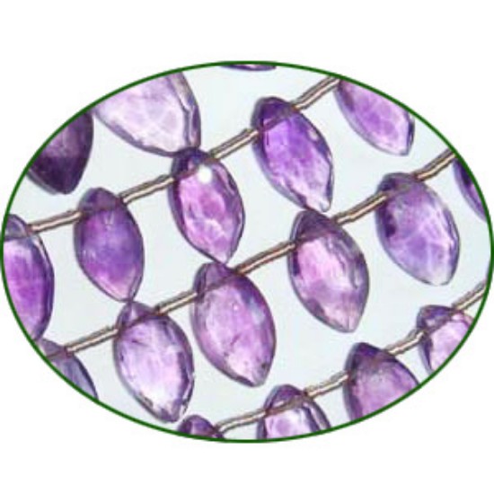 Picture of Fine Quality Amethyst Faceted Marquise, size: 5x10mm to 6x12mm