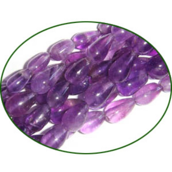 Picture of Fine Quality Amethyst Top Drill Drops, size: 7mm to 9mm