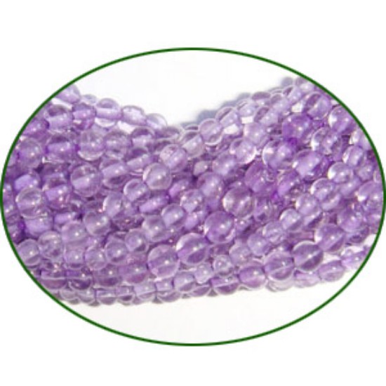 Picture of Fine Quality Amethyst Pink Plain Round, size: 3mm