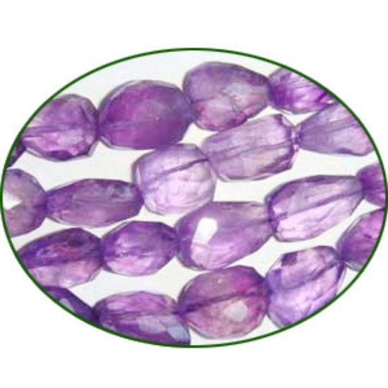Picture of Fine Quality Amethyst Light Faceted Tumble, size: 15mm to 22mm