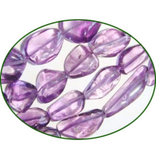 Picture of Fine Quality Amethyst Pink Plain Tumble, size: 10mm to 20mm