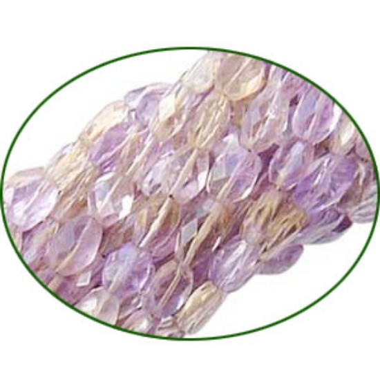 Picture of Fine Quality Ametrine Faceted Oval, size: 6x8mm to 7x9mm
