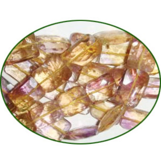 Picture of Fine Quality Ametrine Faceted Chiclet, size: 10x13mm to 11x15mm