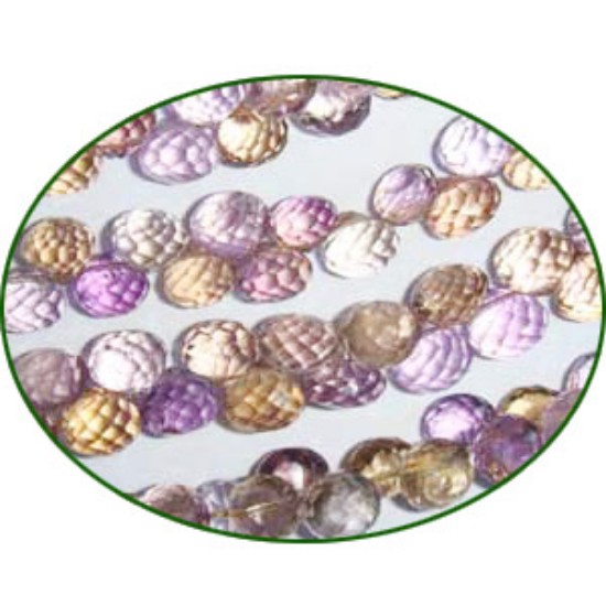 Picture of Fine Quality Ametrine Faceted Onion, size: 5mm to 7mm