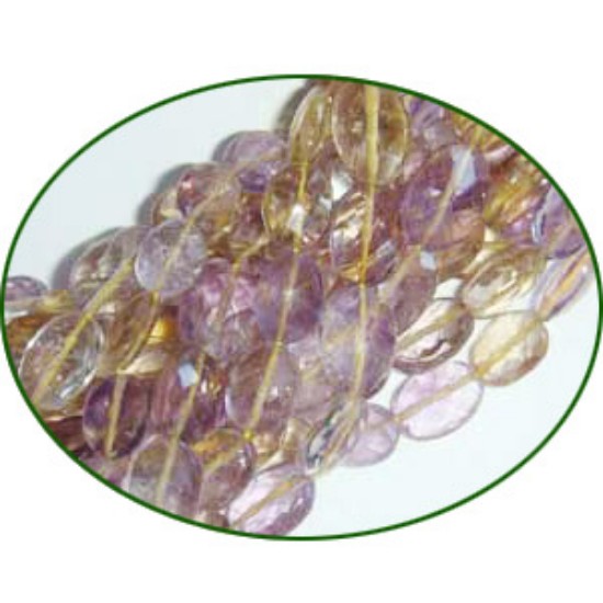 Picture of Fine Quality Ametrine Faceted Oval, size: 6x8mm to 7x9mm