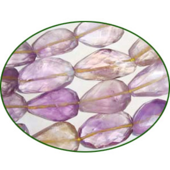 Picture of Fine Quality Ametrine Faceted Tumble, size: 12mm to 22mm