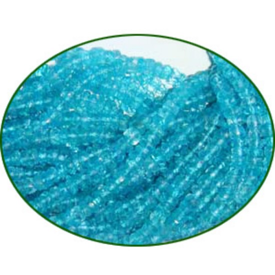 Picture of Fine Quality Apatite Faceted Roundel, size: 3mm to 3.50mm