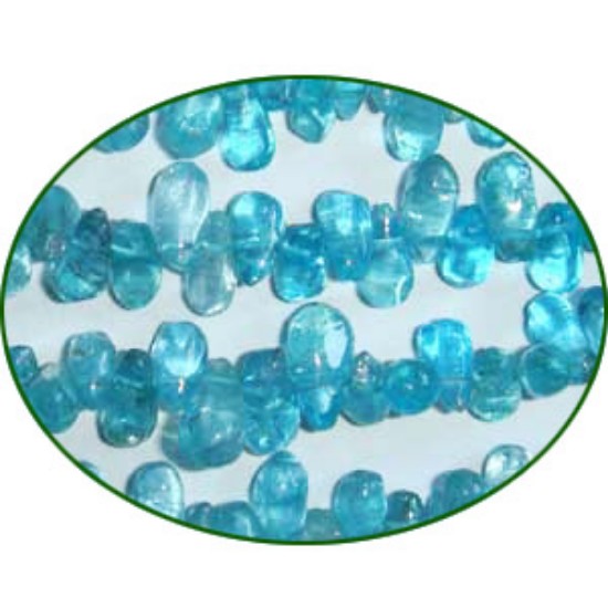 Picture of Fine Quality Apatite Plain Side Drilll Drops, size: 5mm to 7mm