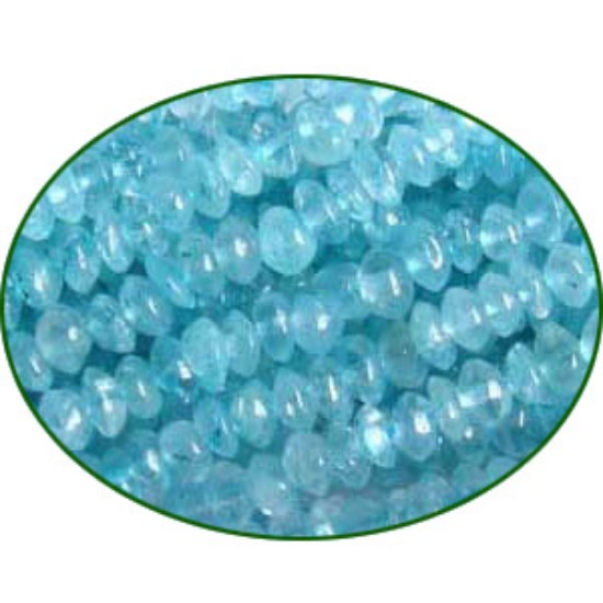 Picture of Fine Quality Aquamarine Dyed Plain Button, size: 3mm to 4mm