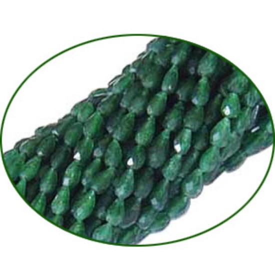 Picture of Fine Quality Aventurine Faceted Tear Drops, size: 9mm to 11mm