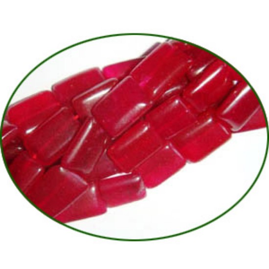 Picture of Fine Quality Aventurine Red Plain Chiclet, size: 8x10mm to 9x14mm