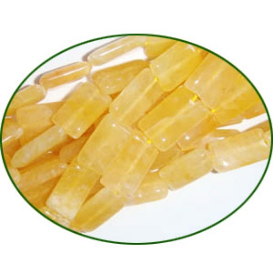 Picture of Fine Quality Aventurine Yellow Plain Chiclet, size: 8x11mm to 9x15mm