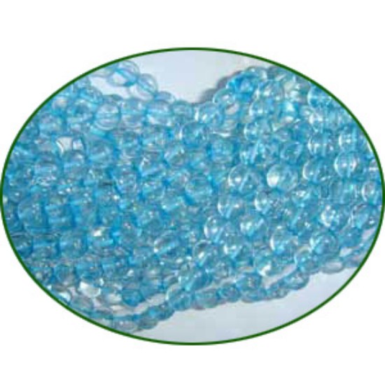 Picture of Fine Quality Blue Topaz Dyed Plain Round, size: 3mm