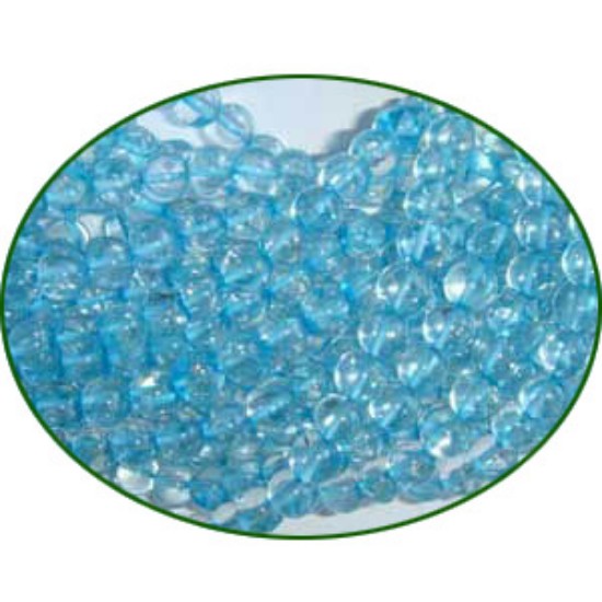 Picture of Fine Quality Blue Topaz Dyed Plain Round, size: 4mm