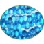 Picture of Fine Quality Swiss Blue Topaz Faceted Drops, size: 8mm to 10mm
