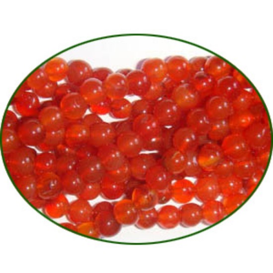Picture of Fine Quality Carnelian Plain Round, size: 5mm