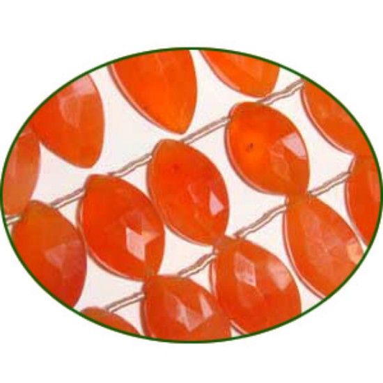 Picture of Fine Quality Carnelian Faceted Marquise, size: 7x14mm to 10x20mm