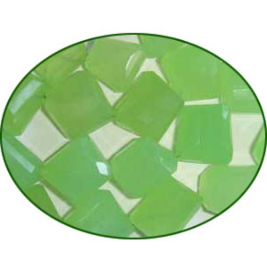 Picture of Fine Quality Chalcedony Lime Fine Faceted Tumble, size: 15mm to 25mm