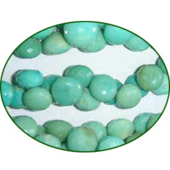 Picture of Fine Quality Chrysoprase Faceted Onion, size: 6x7mm to 11x13mm