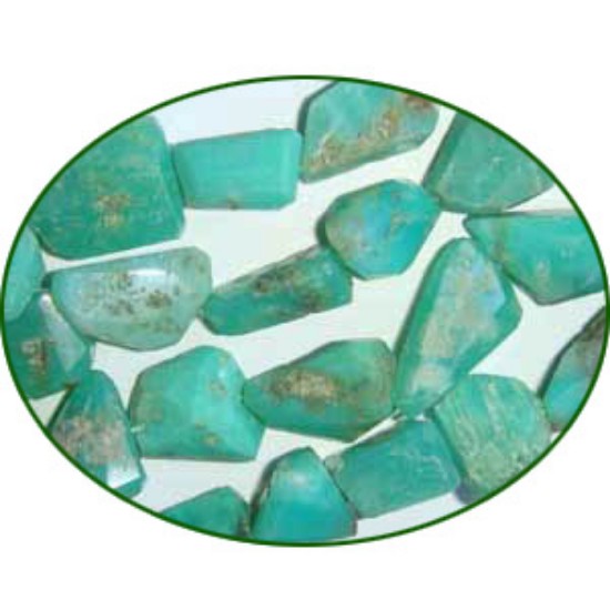 Picture of Fine Quality Chrysoprase Faceted Tumble, size: 12mm To 25mm